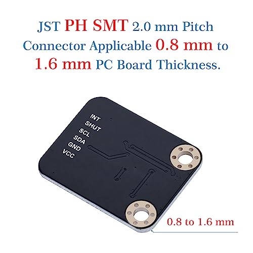 CQRobot JST PH SMD 2.0 mm Pitch 2-Pin Electronic Computer Connector IC Male Plugs, Female Sockets Housing and T-Shaped Crimp Terminal Kit.. 50 Sets/200 Pieces Wire-to-Board Adapter Cable Assembly. - size: 2P, style: PH-SMD