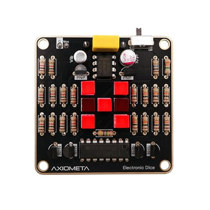 Electronic Dice Soldering Kit DIY LED Random Dice Circuit Kit 555 Timer CD4017, STEM Electronics Project Kit for Beginners Students Adults DIY Learning Kit School Engineering Project