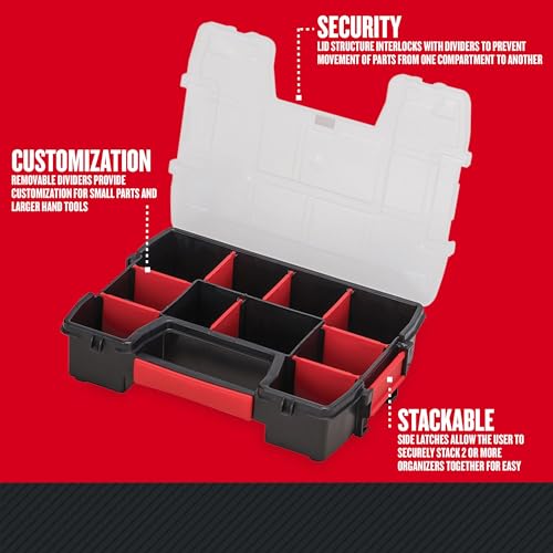 CRAFTSMAN 10-Compartment Small Tool Storage Organizer, Plastic (CMST14021) (Pack of 6) - size: 1 Count (Pack of 6), style: Small Organizer