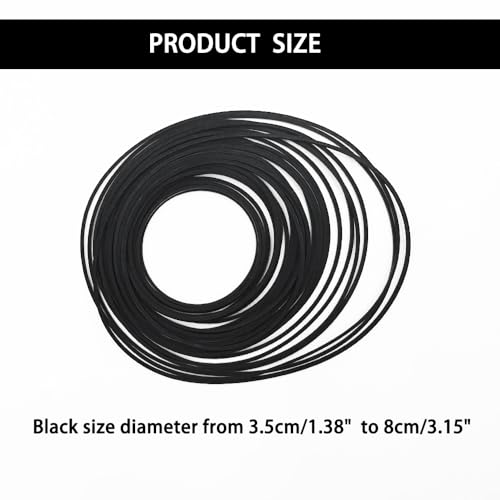 60PCS RC Toy Pulley Belts Engine Drive Belt Rubber Band Transmission Belt for RC Car Truck Airplane Robot DIY Model Toy Accessories