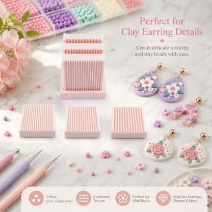 Mini Polymer Clay Bead Maker（2&2.5&3mm）, Clay Beads Roller Bead Shaping Tool Clay Molds for Jewelry Making DIY Bracelet Necklace Craft - color: 2-3mm