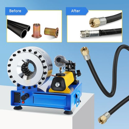Manual Hydraulic Hose Crimper – 10-30mm 8 Dies Set