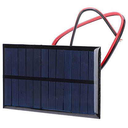 Small Solar Panels, 3 Pcs 6V 1W Polysilicon Solar Cell Charger Module Mini Solar Panels Solar Panel Kit with 30cm Cable for Smart Phone,Small Fans,Monitor,Outdoor Security Camera