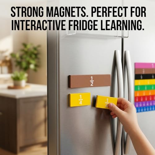 Magnetic Fraction Tiles, 3 Sets, EVA Foam