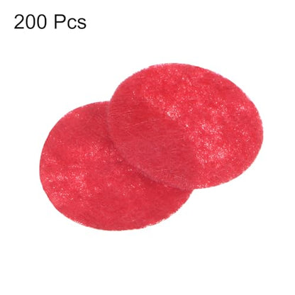 HARFINGTON 200pcs Round Felt Circles, 15mm 5/8" Pre Cut Felt Craft Pads Non-Woven Mini Felt Fabric Circles for DIY Sewing Handcraft Cut Projects Craft Finishing, Red - color: Red, size: 15mm