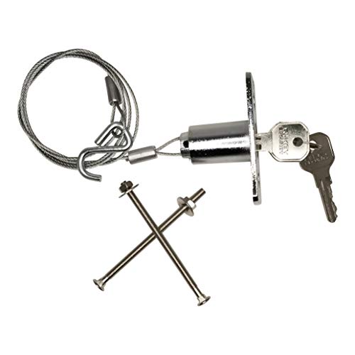 Universal Garage Door Emergency Release Lock Cable, Garage Door Opener Quick Release Lock Disconnect Key Lock