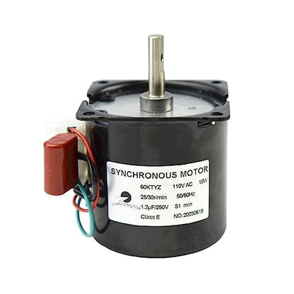 CHANCS Permanent Magnet Synchronous Gearbox Motor 60KTYZ 110V 25-30RPM CW/CCW Synchronous Reduction Motor - size: 100V-127V, style: 25/30RPM