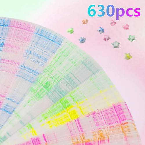 Jtnohx Luminous Origami Star Paper Strips Luminous Origami Love sets sail - color: Love sets sail