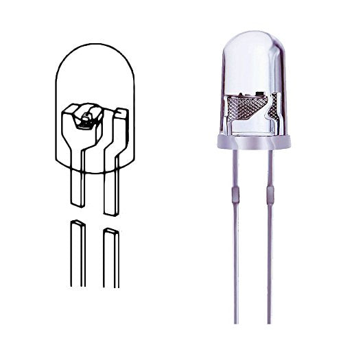 100PCS 5mm Purple LED Diode Lights Clear Emitting LEDs for High Intensity Super Bright Lighting Bulb Lamps Electronics Components Lamp Diodes - color: G)purple