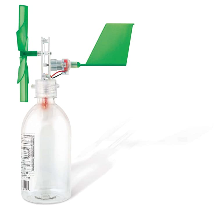 4M Toysmith, Green Science Windmill Generator Kit, DIY Science Kit With LED Lights, For Boys & Girls Ages 8+ (Packaging May Vary) - style: Windmill Generator Kit