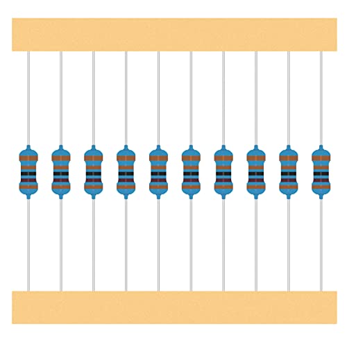 25 Values 1/4W Resistor Kit from 1 Ohm to 1M Ohm 1/4 Watt 1% Metal Film Resistors Assortment - style: 25Values 1/4W 1%