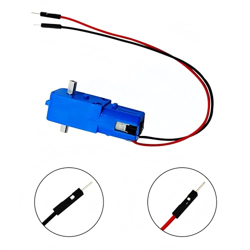 4PCS Dual-Axis 1:90 All Metal Gears TT Motor DC Gearbox Motor with 20cm Wire Male Connector for Smart Car