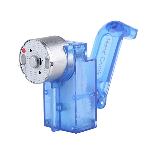 Kids Hand Crank Generator Manual Mechanical Emergency Power Supply for Electricity Production STEM Toy for Camping Outdoor Survival