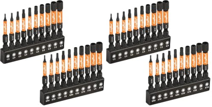 toolant Impact Hex Head Allen Wrench Drill Bit Set 20pcs (Metric&SAE), 1/4” Hex-Shank S2 Steel Hex Bits Set, CNC Machined Tips with Magnetism, 2” Long with Storage Box (Pack of 2) - size: 20pcs(Metric&SAE) (Pack of 2)