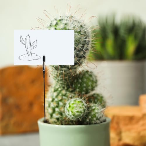 Antrader Alligator Clip Sticks Set for Crafts,DIY Card,Photo,Memo Holder - color: All Black-50pcs