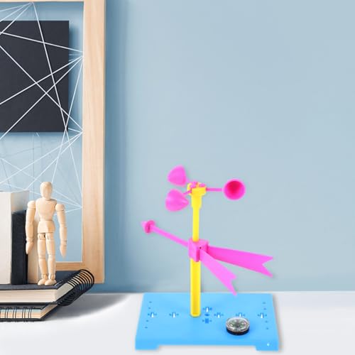 TOYANDONA 6 Sets Wind Vane Educational Toys for Kids Brain Toy Powder Anemometer Classroom Tools Weather Vane Developmental Toys Instruments Squiz Toys Manual Material Package Plastic Child