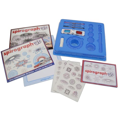 Spirograph 3D - The Classic Way to Make Amazing 3D Designs - See Your Designs Pop Off The Page! - Ages 8+ - style: 3D
