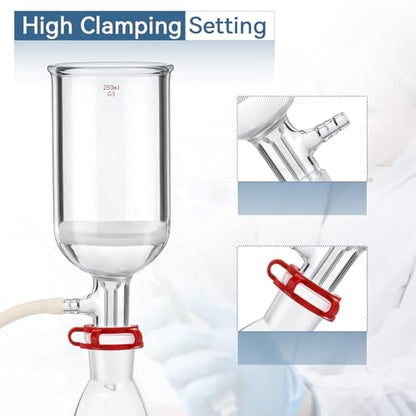 1000mL Vacuum Filtration Kit with 250mL Funnel - size: 1000mL & 250mL