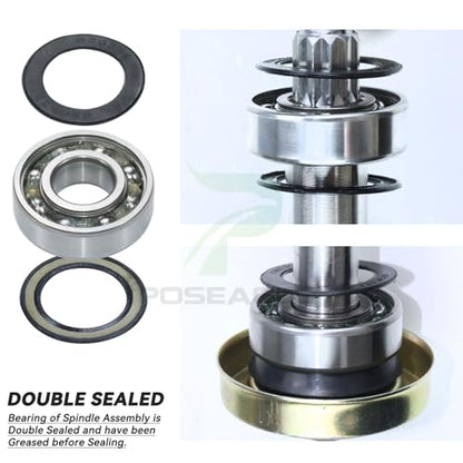 3 Pack 604214 Spindle Assembly for Hustler Raptor 52 inch Spindles - size: A17 3x604214 Spindle Kit