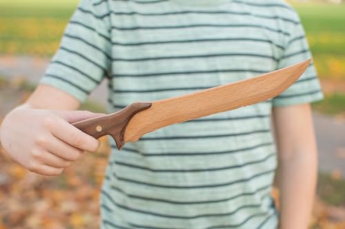 Wooden Knife Making Kit for Kids, Teens & Adults – Fun DIY Woodworking Craft Gift | Hardwood Blade with Handles, Sandpaper & Glue Included | Made in USA