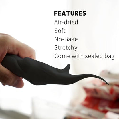 Air Dry Clay Lightweight, Flexible Modeling Clay for Adults Arts and Crafts - color: Black