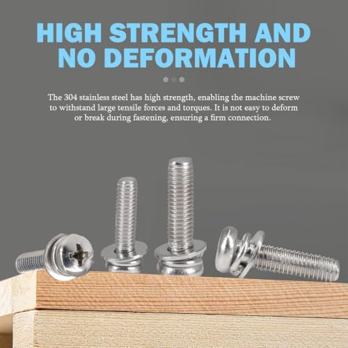 540PCS Machine Screw Phillips Truss Head Nuts and Bolts Assortment Kit - size: 3/4/5 mm, style: Round head machine screw