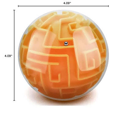 3D Maze Ball Puzzle Games Toys for Kids Age 6 7 8+ Boys Girls Gifts Ideas - color: Orange