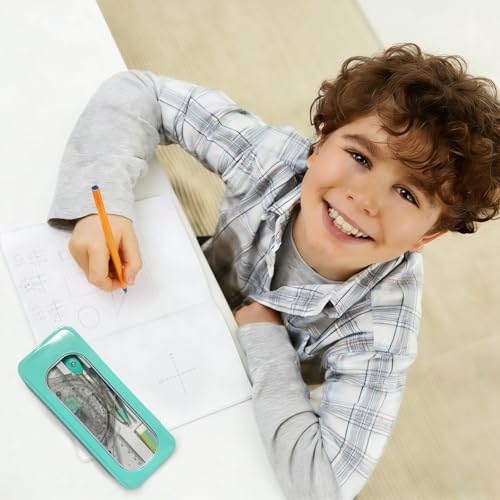 Compass Geometry Tool Protractor and Compass Set with Rulers Math 7 Piece