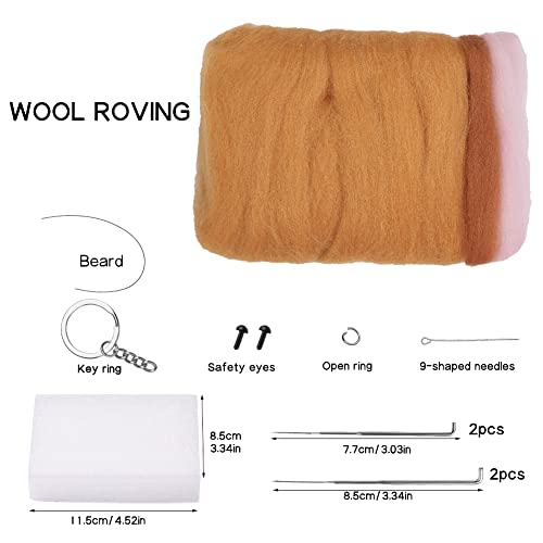 QMNNMA Needle Felting Kit, Garfield Needle Felting Set with Instruction - size: Garfield