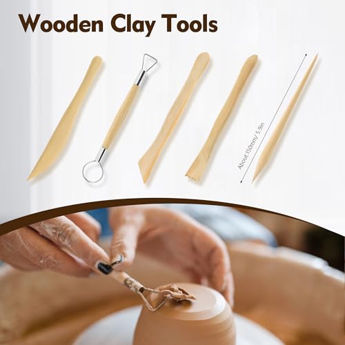 32Pcs Clay Sculpting Tool Kit, Pottery Carving Tools
