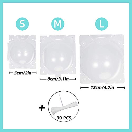 Air Layering Pods, Reusable Plant Rooting Device - Grow Box, High Pressure Propagation Ball Grafting Device - Botany Root Controller (3.1"6PCS), Transparent - color: Transparent, size: Medium（3.1″×6PCS）