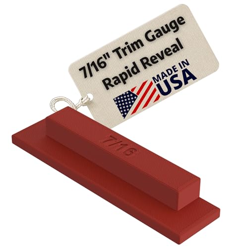 Supply Sons - Rapid Reveal Trim Tool - 7/16" Trim Gauge - Door Reveal Marking Tool - Durable Plastic - Accurate Jamb Marking - Finish Carpentry & Woodworking Tool - Made in The USA (7/16 Inch Spacer) - size: 7/16 Inch