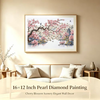 Pearl Diamond Painting Kits for Adults,Flower Diamond Art Pearl Kits - color: PL65-1