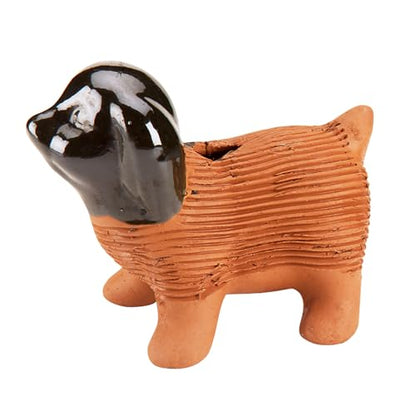 Chia Pet Puppy with Seed Pack, Decorative Pottery Planter, Easy to Do and Fun to Grow, Novelty Gift, Perfect for Any Occasion - style: Puppy
