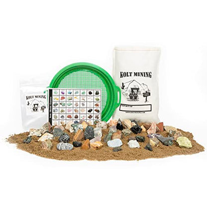 Rock Hound Emerald Kit - Real Gemstone, Crystal & Mineral Specimens - size: Emerald