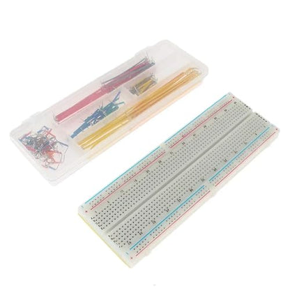 140pcs Solderless Flexible Breadboard 830Tie + 140pcs Connecting Line Cables - color: 1pcs830TieBreadboard-LineCable140pcs