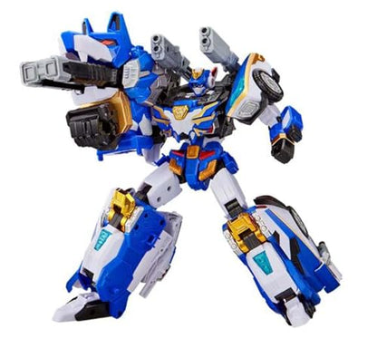 Metal Cardbot W Transforming Robot (Police Petrol Car Blue COP W) - color: Police Petrol Car Blue Cop W