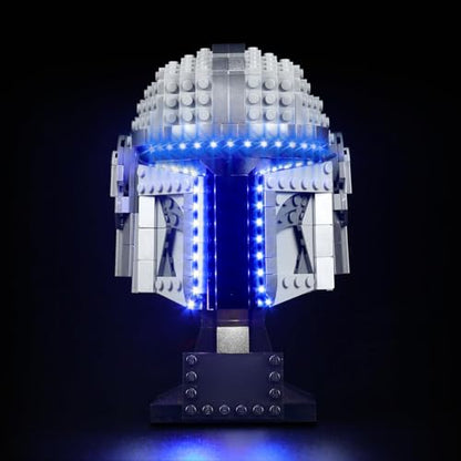VONADO LED Light Kit Compatible with LEGO The Mandalorian Helmet 75328 (Lights Only, No Models) Creative Lighting Set Accessories Compatible with LEGO 75328 Building Set - style: Light Compatible with Lego Mandalorian Helmet 75328