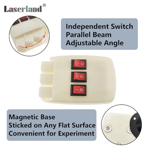Physics Optical Experiment Kit Reflector Refraction Triangular Prism Convex Lens Concave Mirror Linear Light