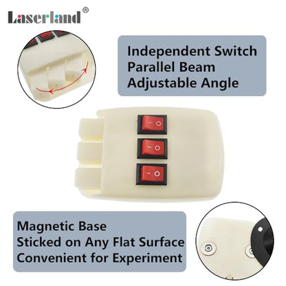 Physics Optical Experiment Kit Reflector Refraction Triangular Prism Convex Lens Concave Mirror Linear Light