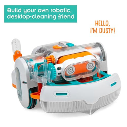 Thames & Kosmos Dusty Robot Vacuum Cleaner STEM Kit | Build a Desktop Robotic Vacuum with Sensors, Explore Robotics, Engineering & Mechanical Devices, Fun Gift for Ages 8+ or Adults
