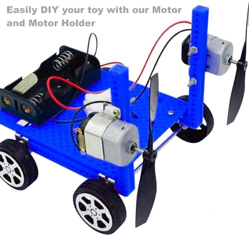 California JOS 6 Pack DC 1.5-3V 15000RPM Mini Electric 130 Motor Kit for DIY Remote Control Car, Motor, STEM, and Various Experiments with 6 PCS Metal Mount