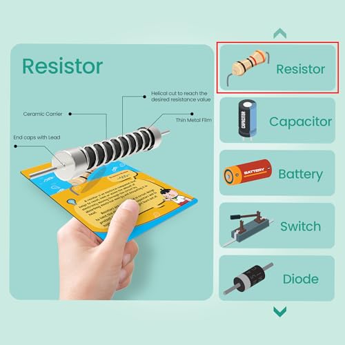 STEM Circuits Learning Kit for Kids | Hands-On Electronics Projects with Augmented Reality Educational Flashcards | Homeschool & Classroom Science Activity with Learning App