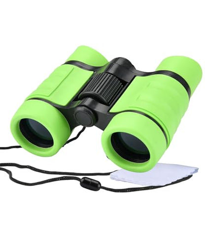Binoculars for Kids, Toys for 3-12 Years Boys and Girls High-Resolution Optics Shockproof Mini Compact Toy Binoculars for Bird Watching, Hiking, Camping, Science, Detective - color: Green