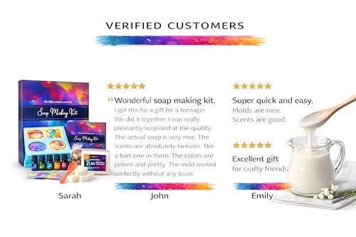 Soap Making Kit for Adults, Make Your Own Soap with Melt & Pour - DIY