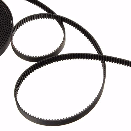 Zeelo GT2 Timing Belt Pulley, 8pcs 5mm 20 Teeth Timing Pulley Wheel and GT2 5 Meters Rubber 2mm Pitch 6mm Wide Timing Belt with Allen Wrench for 3D Printer CNC - color: 5M+8 SET