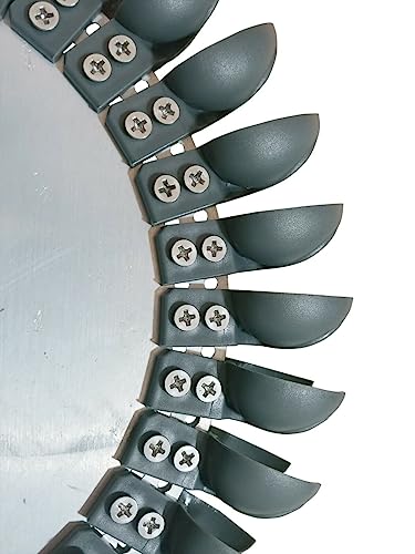 Pelton Turbine Kit, 32-Bucket Pelton Wheel with CNC Aluminum Hub & HDPE Buckets for Micro Hydroelectric Power Generation, Water Turbine Projects & Renewable Energy Systems