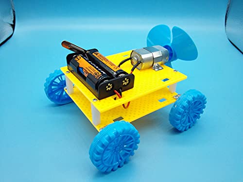 DC Motors Kit for Kids, 6 Set 159pcs Mini Electric Hobby Motor Strong Magnetic with Plastic Gears, Shaft Propeller, Plastic Wheels for DIY STEM Engineering Toy Science Project