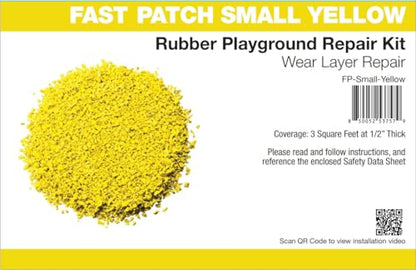 Fast Patch Poured-in-Place Surfacing Repair Kit Fix Rubber Playground (Yellow, Small) - color: Yellow, size: Small