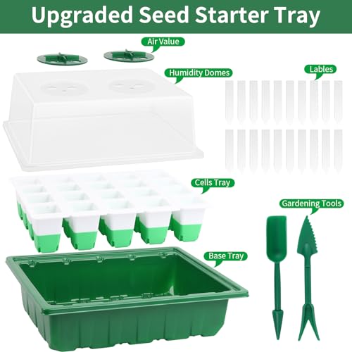 Sondiko Seed Starter Tray with Soft Silicone Cells, 80-Cell Starter Kit - size: 4 Pack
